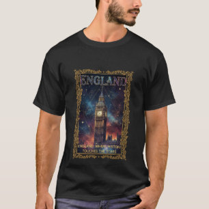 Camiseta Inglaterra Cósmica Big Ben Arte Celestial