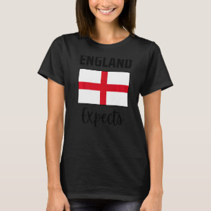 Camiseta Inglaterra Espera Homens Mulheres Que Apoiam Futeb