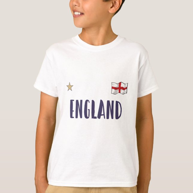 Camiseta Inglaterra Fan Shirt English Flag (Frente)