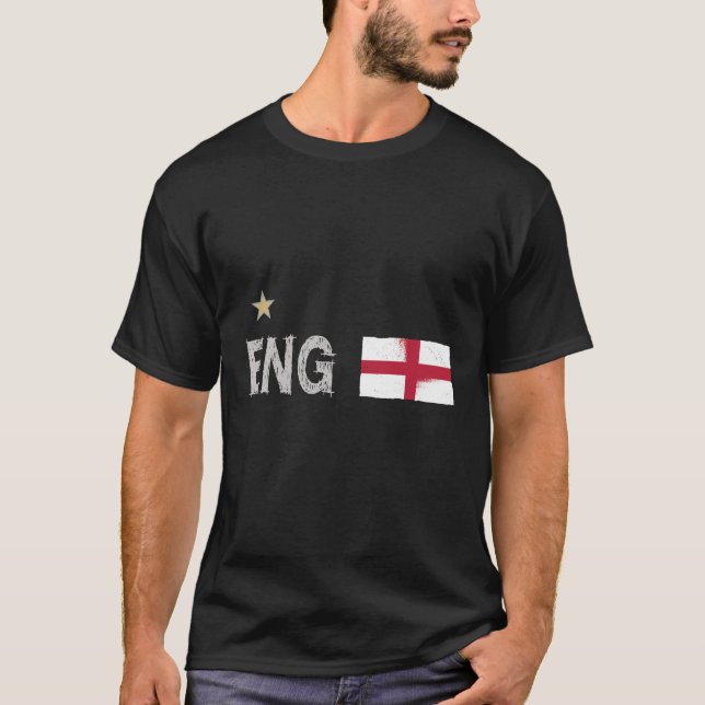Camiseta Inglaterra Fan Shirt English Flag (Frente)