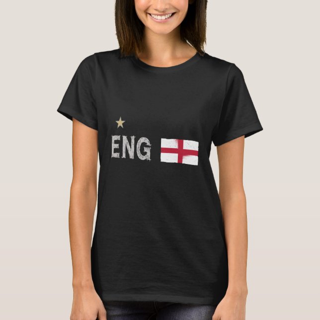 Camiseta Inglaterra Fan Shirt English Flag (Frente)