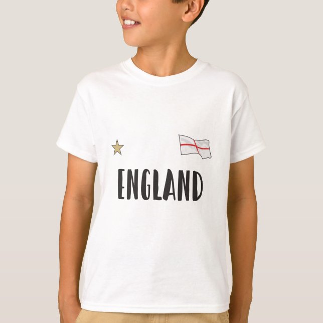 Camiseta Inglaterra Fan Shirt English Flag (Frente)