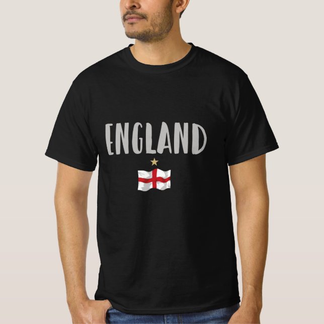 Camiseta Inglaterra Fan Shirt English Flag (Frente)