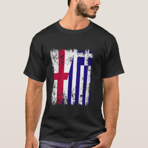 Camiseta Inglaterra Grécia Meia Bandeira Inglesa Grega Hell