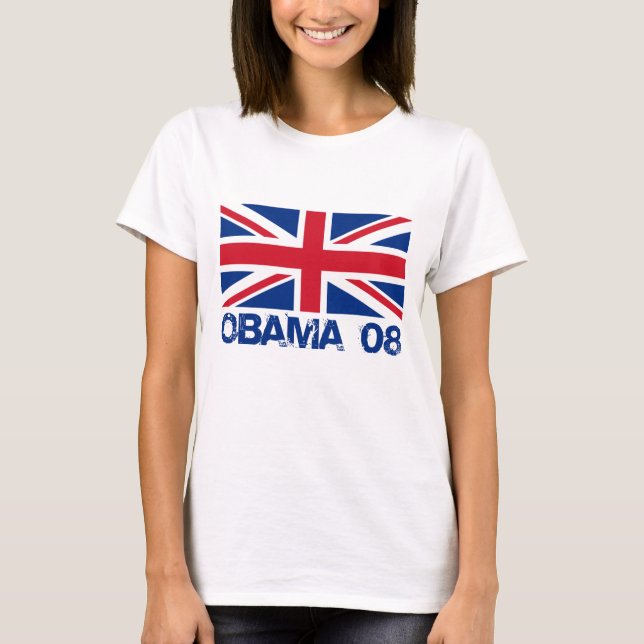 Camiseta Inglaterra para Obama (Frente)
