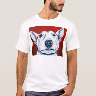 Camiseta Inglês branco bull terrier