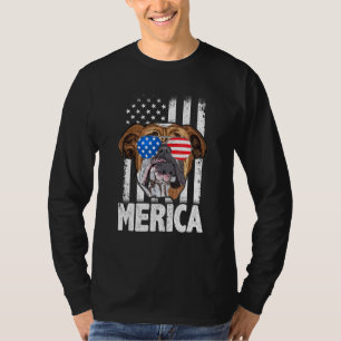 Camiseta Inglês Buldog 4 de julho Merica Men Women Usa F