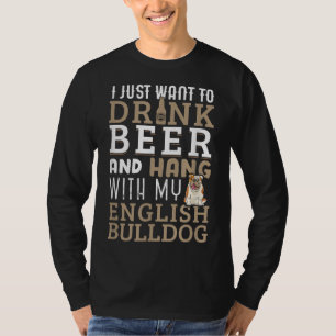 Camiseta Inglês Buldog Pai Engraçado Cachorro Britânico