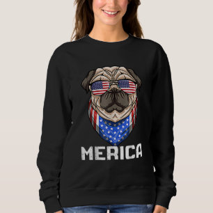 Camiseta Inglês Buldogue 4 de julho Merica Men Usa Flag