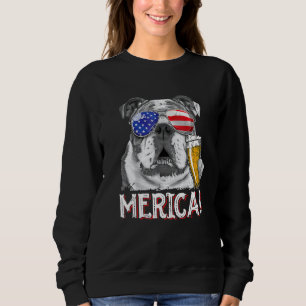 Camiseta Inglês Buldogue 4 de julho Merica Men Women Usa