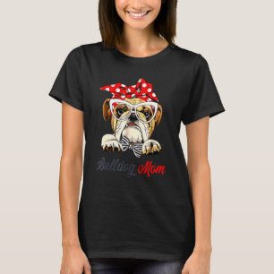 Camiseta Inglês Buldogue Adora Cachorro Bonito Mamão Mães M