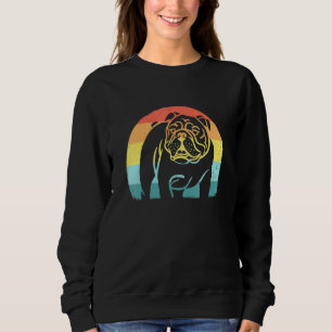 Camiseta Inglês Buldogue Legal Retro Vintage Sunset Buldogu