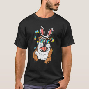 Camiseta Inglês Buldogue Orelha Ovos Cachorro Páscoa Bonito