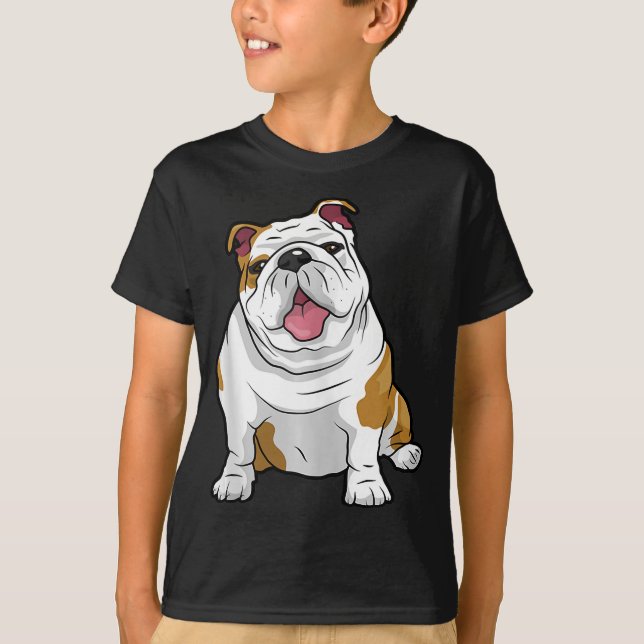 Camiseta Inglês Bulldog Incrível Engraçado Cães-do-cachorro (Frente)