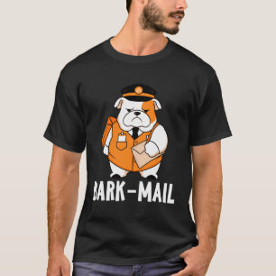 Camiseta Inglês Bulldog Latido Mail Funny Dog Mailman