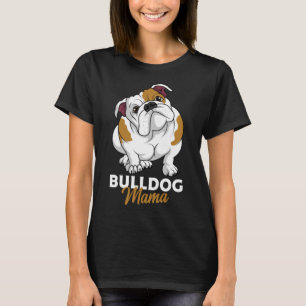 Camiseta Inglês Bulldog Mama Cute Bully Dog Mamãe Engraçada