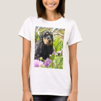 inglês-cocker-spaniel-preto e bronzeado