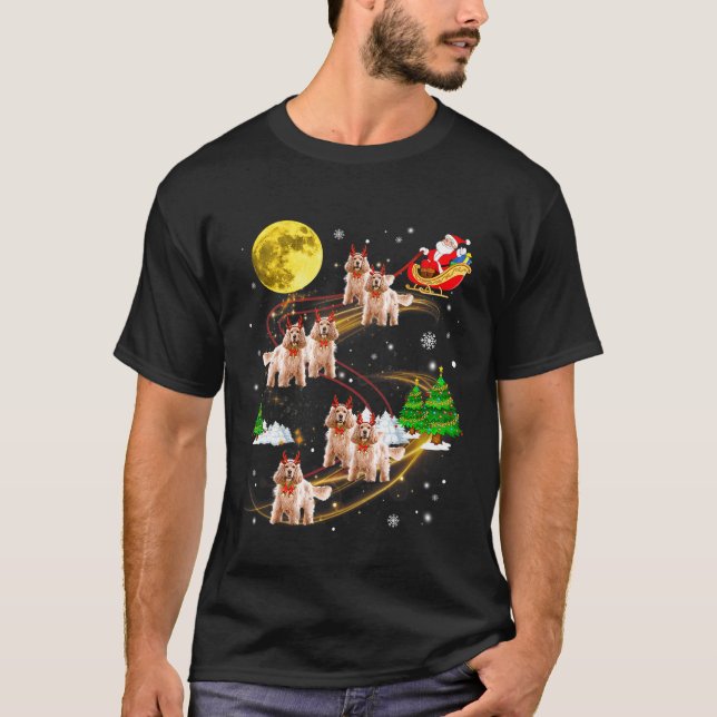 Camiseta Inglês Cocker Spaniel Reindeer Cachorro de Natal S (Frente)