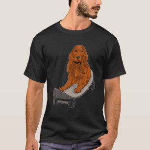 Camiseta Inglês Cocker Spaniel Skateboard Dog Lovers Fu