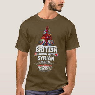 Camiseta Inglês cresceu com as raízes sírias para a Wi síri