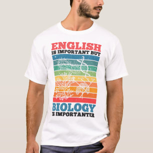 Camiseta Inglês É Importante, Mas Biologia É Importante