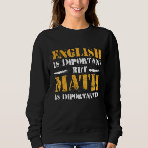 Camiseta Inglês É Importante Mas Matemática É Mais Importan