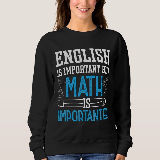 Camiseta Inglês É Importante, Mas Matemática É Matemática I (Frente)