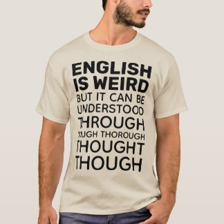 Camiseta Inglês é o estranho professor de gramática engraça