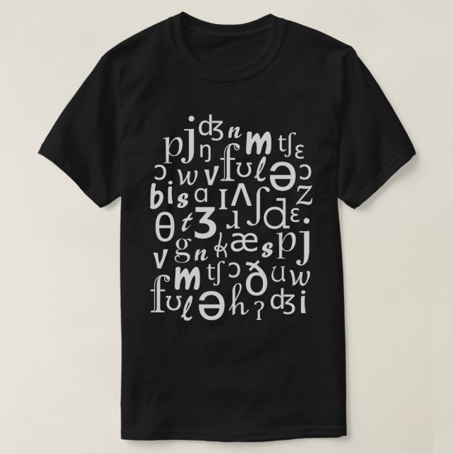 Camiseta Inglês - Fonética - Linguística - Preto (Frente do Design)