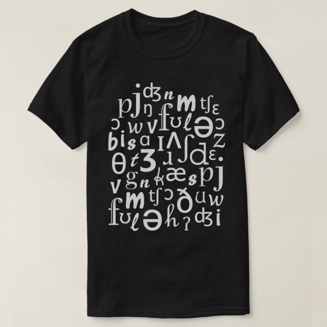Camiseta Inglês - Fonética - Linguística - Preto 2 (Frente do Design)