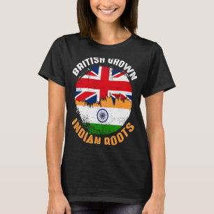 Camiseta Inglês Grown Indian Roots Vintage Flags for Men W