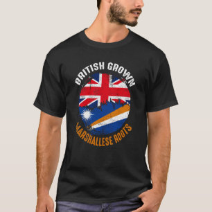 Camiseta Inglês Grown Marshallese Roots Vintage Flagages pa