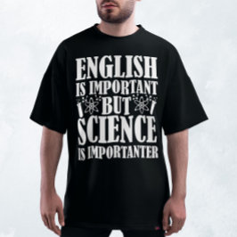Camiseta Inglês Importante Mas Engraçado Ciência Dizendo Pr