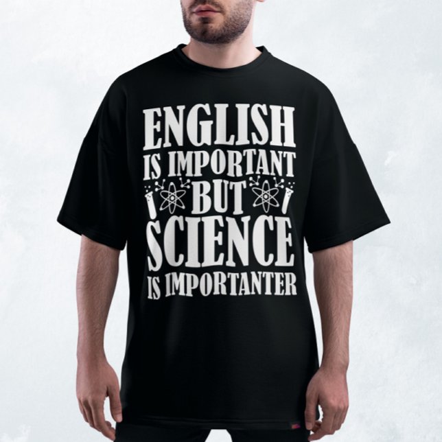 Camiseta Inglês Importante Mas Engraçado Ciência Dizendo Pr (Criador carregado)