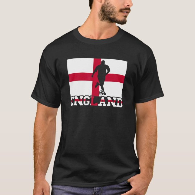 Camiseta Inglês - Jogador de futebol inglês: (Frente)
