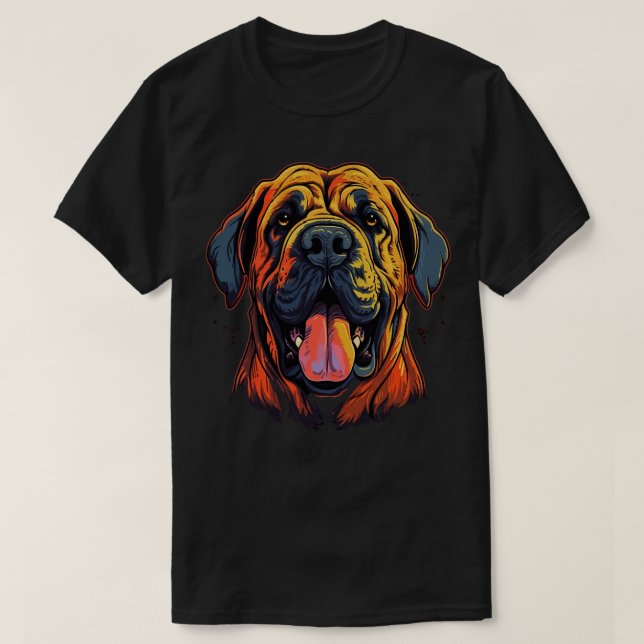 Camiseta Inglês Mastiff Smiling (Frente do Design)