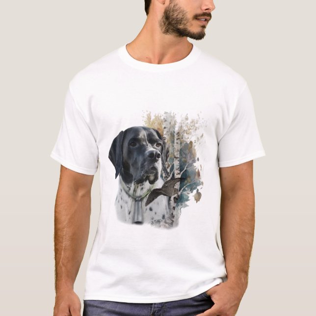 Camiseta Inglês Pointer , Woodcock Hunting Season , Art (Frente)