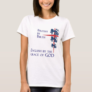 Camiseta Inglês Por Graça de Deus Fã de Futebol