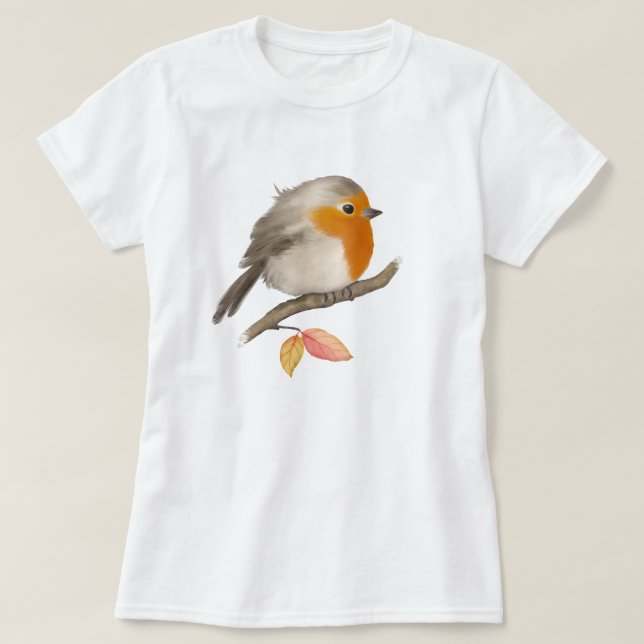 Camiseta Inglês Robin Bird (Frente do Design)