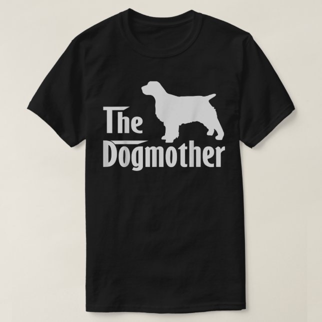 Camiseta Inglês Springer Lover Difs Cachorro Dia de as mães (Frente do Design)