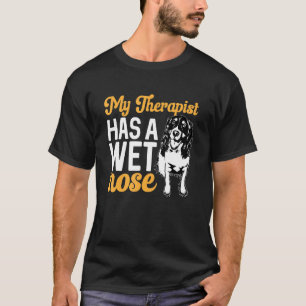 Camiseta Inglês Springer Spaniel Cachorro Meu Terapêutico T