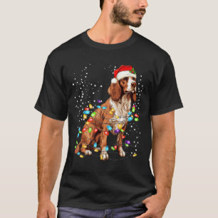 Camiseta Inglês Springer Spaniel Dog Voz de Natal Xmas