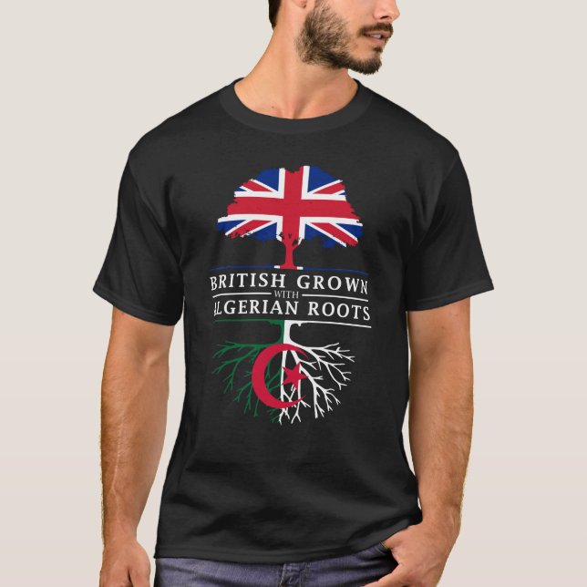 Camiseta Ingleses crescidos com design de Argélia   das (Frente)