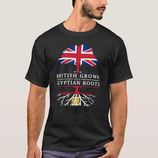 Camiseta Ingleses crescidos com design de Egipto   das (Frente)