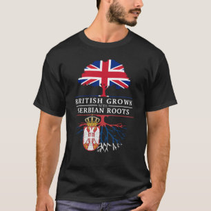 Camiseta Ingleses crescidos com design sérvio de Serbia