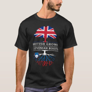 Camiseta Ingleses crescidos com esloveno enraízam
