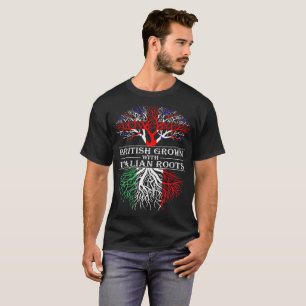 Camiseta Ingleses crescidos com italiano enraízam o Tshirt