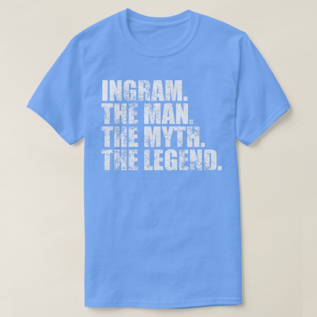 Camiseta IngramIngram Nome da família Ingram sobrenome Ingr (Frente do Design)