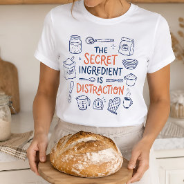 Camiseta Ingrediente Secreto de Distração Engraçado para Pa