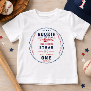 Camiseta Ingressante do Ano Bilhete de Beisebol 1º Aniversá